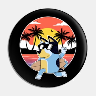 bluey beach Pin