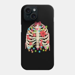 skeleton christmas Phone Case