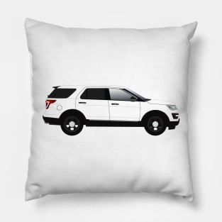 White Explorer SUV Pillow