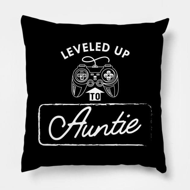 New Auntie - Leveled to Auntie Pillow by KC Happy Shop