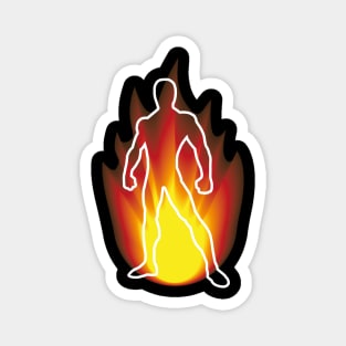 Man In Flames Magnet