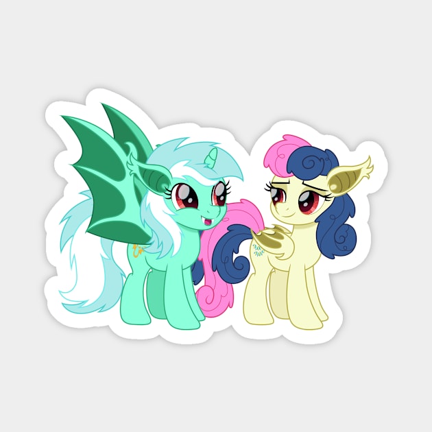 Lyrabon bat ponies Magnet by CloudyGlow