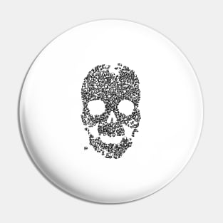 Panda Skull Pin