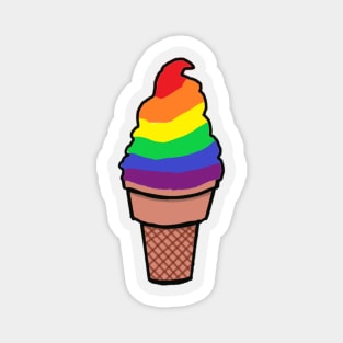 Pride Ice-Cream - Rainbow Magnet