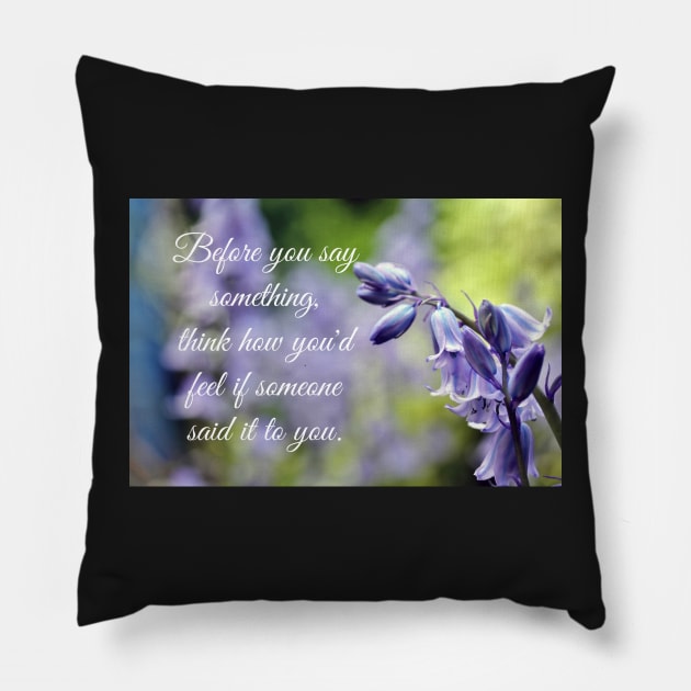 Bluebell wisdom Pillow by gracethescene