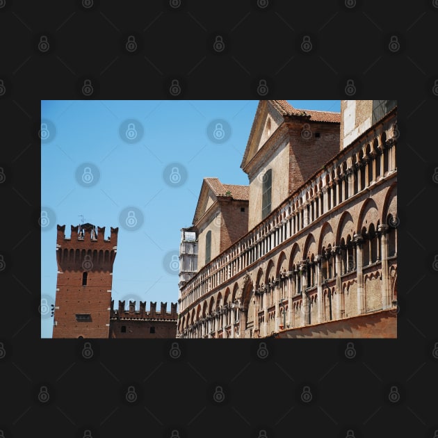 Buildings in Piazza Trento e Trieste, Ferrara by jojobob