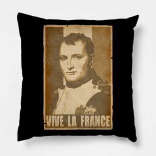 Napoleon Vive La France Propaganda Poster Pop Art Pillow