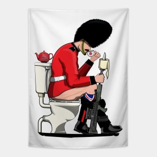 British Soldier on the Toilet Tapestry