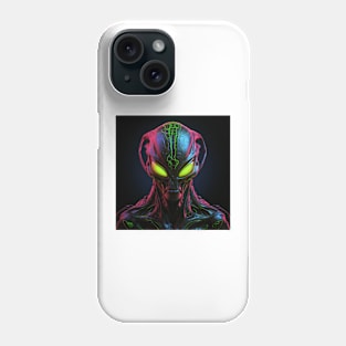 Alien Neon Art 2 Phone Case