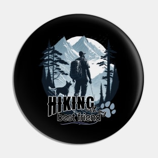 Hiking nature dog woods trees seas leisure time Pin