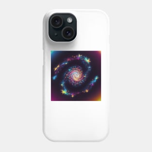 spiral galaxy, psychedelic Phone Case