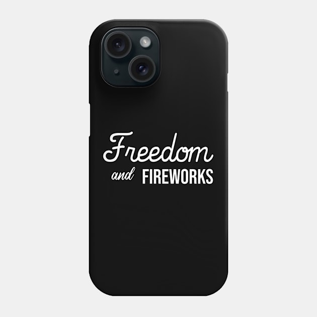 Freedom and Fireworks: 4th of july celebration gift idea Phone Case by ForYouByAG