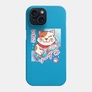 Kawaii Cat Soda Phone Case