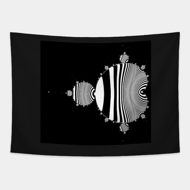 Stripes & Mandelbrot Tapestry by rupertrussell