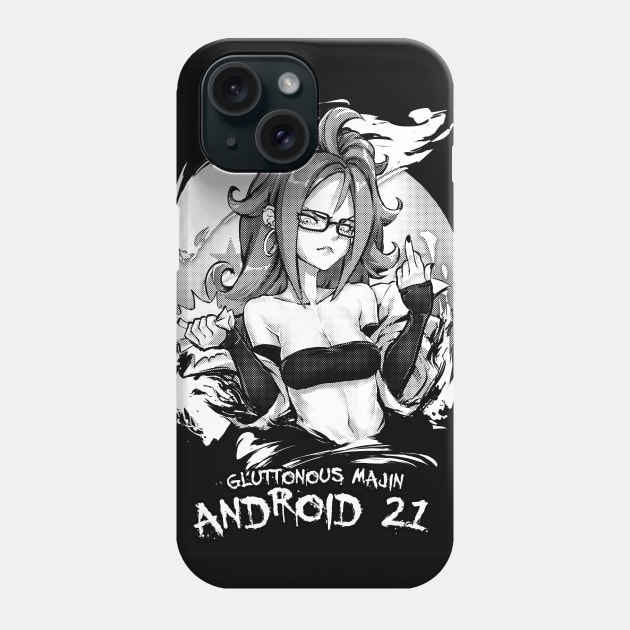 ANDROID 21 "Gluttonous Majin" Phone Case by RobotCatArt