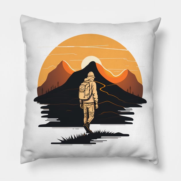 Yolo - Hiking Pillow by i2studio