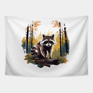 Raccoony Cuteness Tapestry