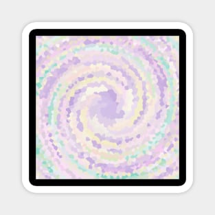 Diamond Swirl of Diamond Unicorn Dots Pattern Magnet