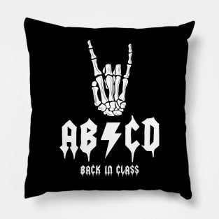 ABCD back in class Pillow