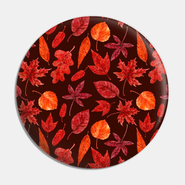 Autumn leaves watercolor Pin by katerinamk