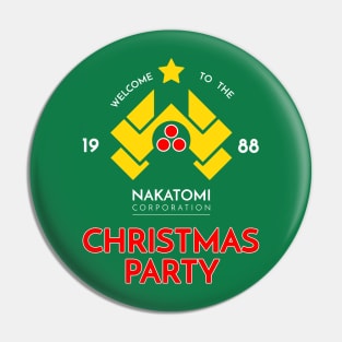 Nakatomi Corp Christmas Party 1988 T-Shirt Pin