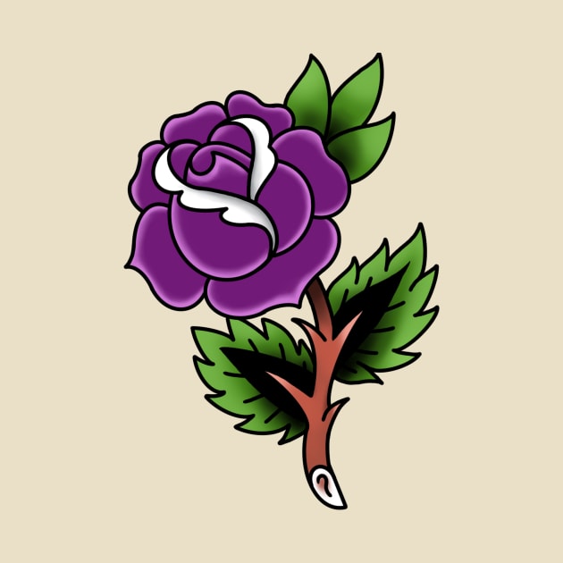 Purple Rose by Mertalou