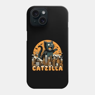 Catzilla - Funny Vintage Cat Phone Case