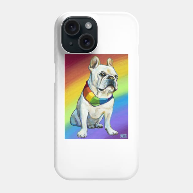 Bruley the Frenchie by Robert Phelps Phone Case by RobertPhelpsArt