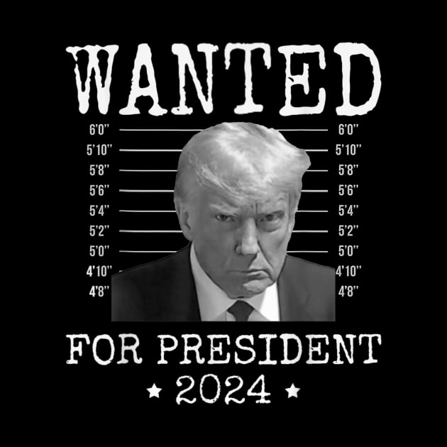 Wanted Donald Trump 2024 For President Never Surrender by Bearlyguyart