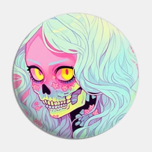 Adorable Zombie Girl Pin