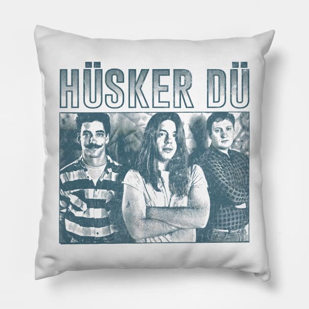 Hüsker Dü ∆∆ Original Fan Artwork Pillow by unknown_pleasures