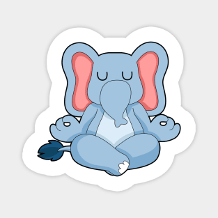 Elephant Yoga Meditation Gymnastics Magnet