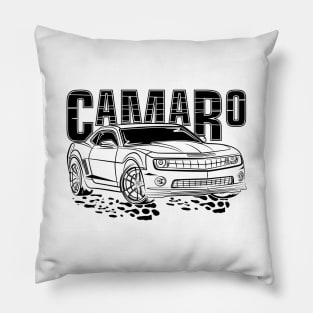 Camaro (Black Print) Pillow