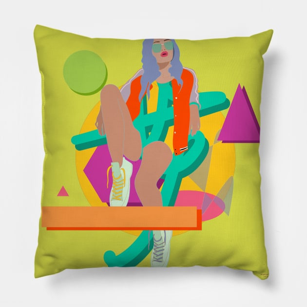 Orange Jacket Pillow by Angelina Taylor 