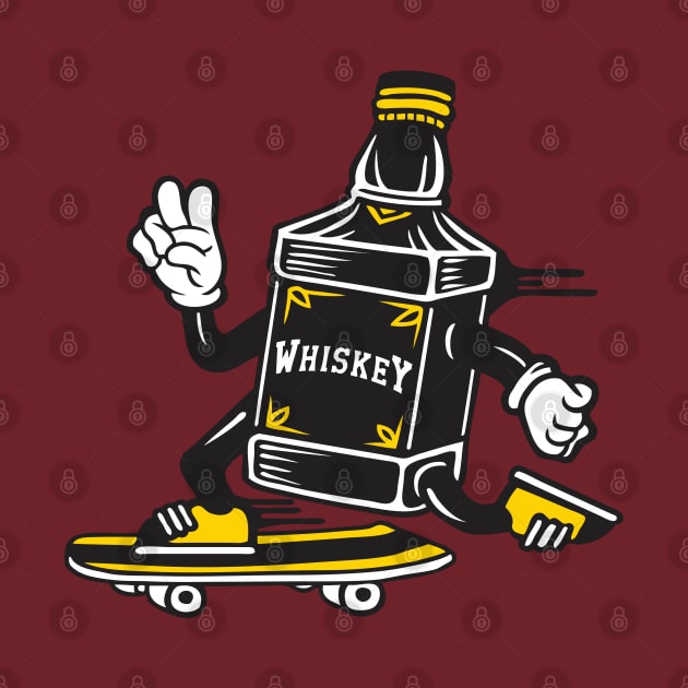 Whiskey Skateboard by TipsyCurator