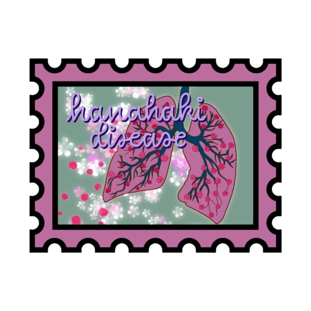 Hanahaki Disease Postage Stamp by TheHermitCrab