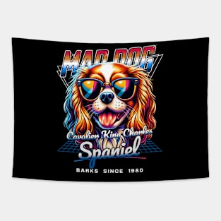 Mad Dog Cavalier King Charles Spaniel Dog Tapestry