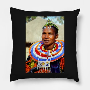 Maasai (or Masai) Woman, East Africa Pillow