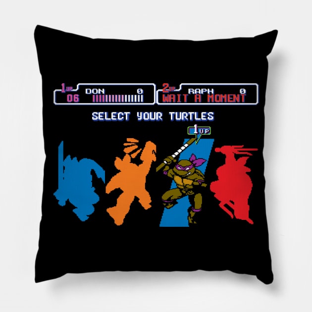 Select Your Turtles V1 Pillow by Daletheskater