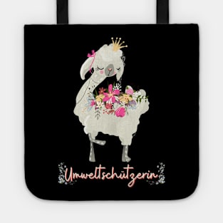 Alpaka Umwelt Schutz Prinzessin Blumen Süß.png Tote