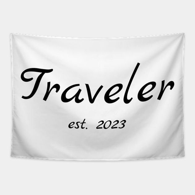 Traveler est. 2023 Tapestry by TrendyTeeTales