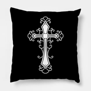 Celtic style intricate cross Pillow