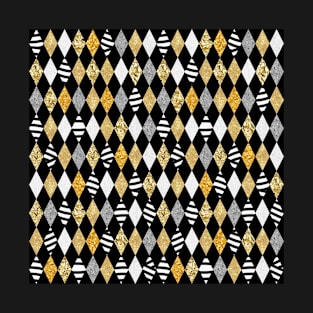 Patchwork Diamond Gold T-Shirt