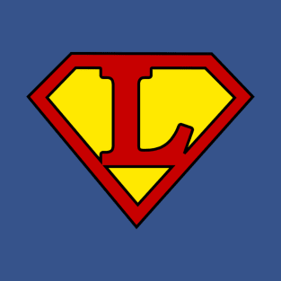 Superhero Symbol Letter L T-Shirt