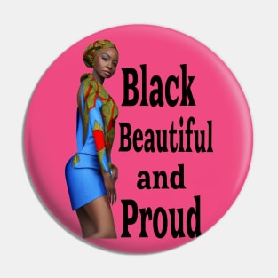 Black and Beautiful Pin