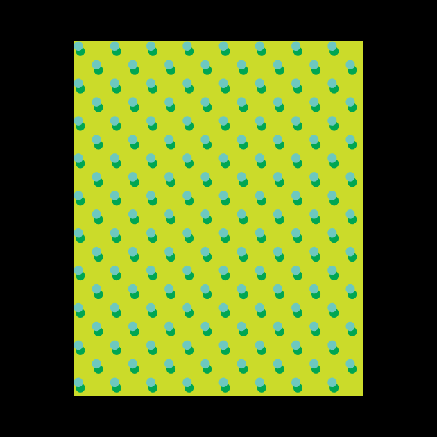 Green Polka Dots Pattern Fashion by Brobocop