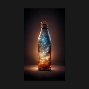 Galactic Sip - Milkyway in a Glass Bottle T-Shirt