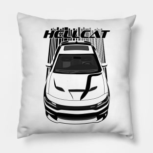 Charger Hellcat - Dark Transparent/Multi Color Pillow