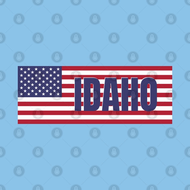 Idaho State in American Flag by aybe7elf