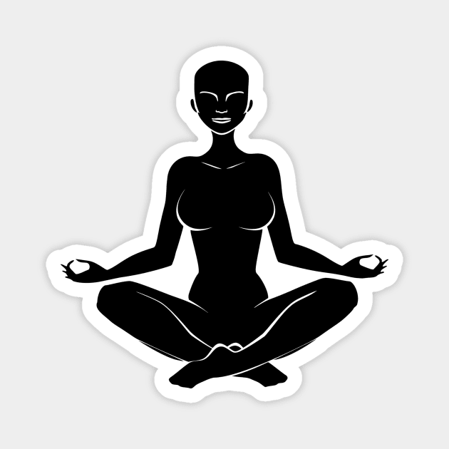 Joga Just Breathe New Design Magnet by mpdesign